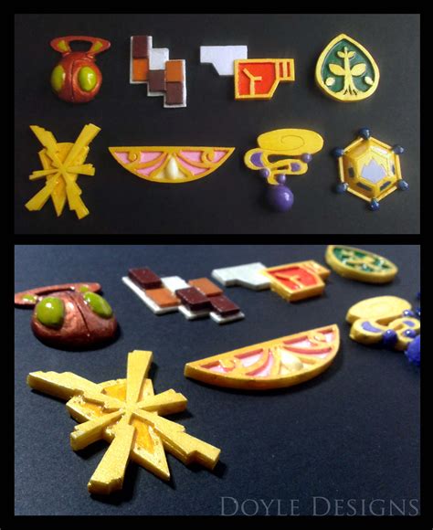 Kalos Pokemon Gym Badges from Pokemon X and Y