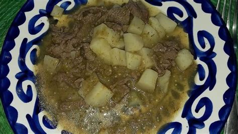 Bistec En Salsa Verde Con Papas F Cil De Preparar Youtube