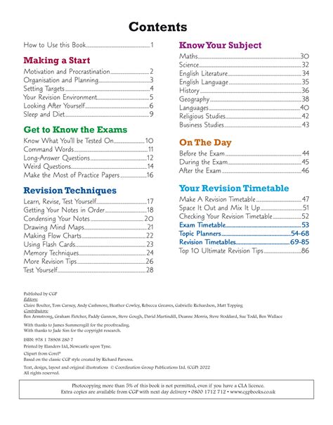 New How To Revise For Gcse Study Skills Planner From Cgp The