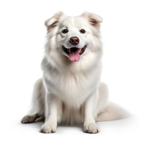 Premium AI Image | Dog portrait on white background