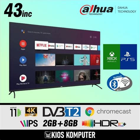 Jual MONITOR 4K SMART TV DAHUA SD400 43 INCH IPS UHD HDR10 ANDROID 11