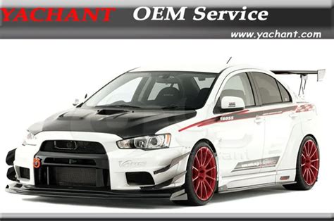 Frp Full Fiber Glass Vs Wide Body Version Style Bodykit Fit For 2008 2012 Mitsubishi Lancer Evo