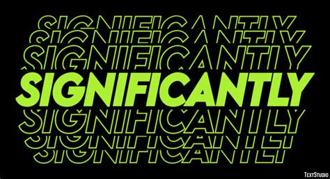 significantly text effect  logo design word