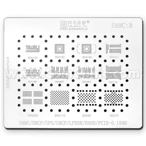 AMAOE EMMC 3 Stencil 0 15MM