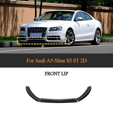 Carbon Fiber Front Bumper Front Lip For Audi A5 Sline S5 8t 2d 2009