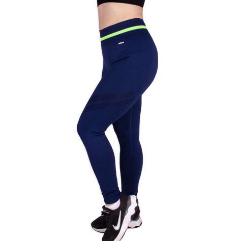 Sportime Cal A Legging Selene Sem Costura Marinho