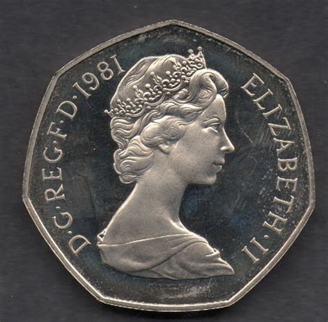 1977 50p Coin Rare Collectable Old Large Style Fifty Pence