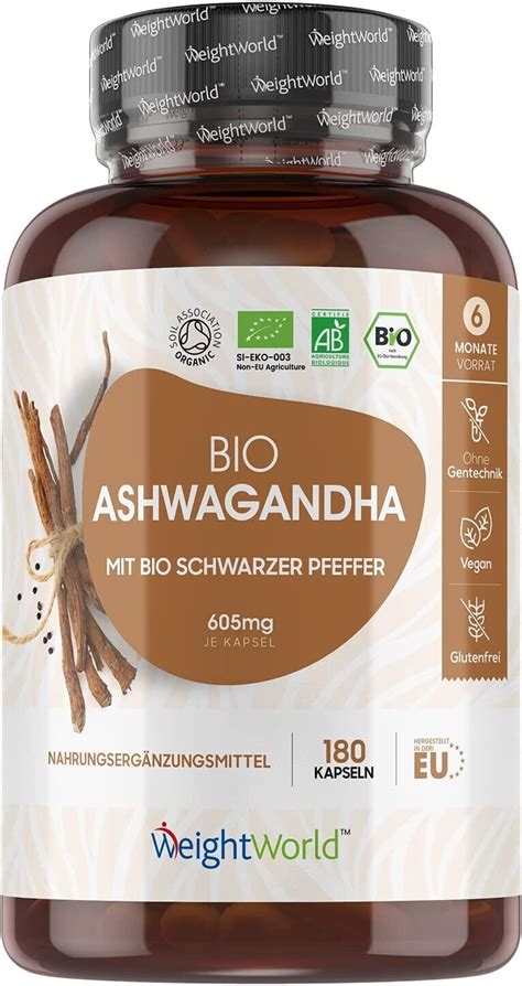 Weight World Bio Ashwagandha Kapseln 180 Stk Ab 17 99