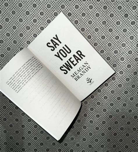 Say You Swear Book By Meagan Brandy Books Turner