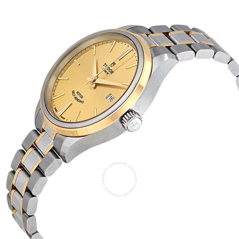 Tudor Style Champagne Dial Automatic Steel And 18kt Yellow Gold Mens