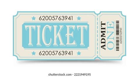 Ticket Vector Illustration Websites Applications Cinemas Stock Vector