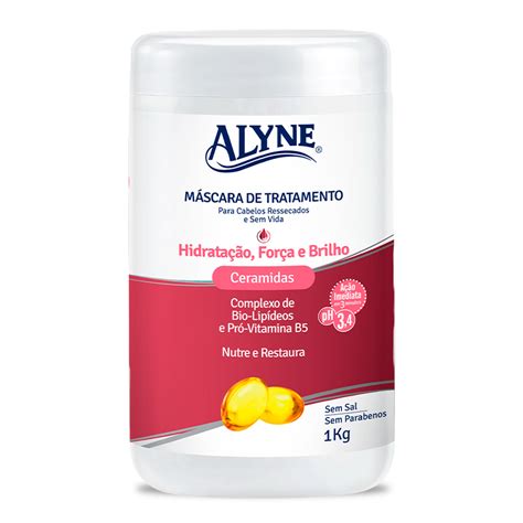 Máscara de Tratamento Alyne Hidratação Força e Brilho 1kg Alyne