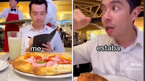 TikTok Buen truco Joven finge ser crítico de comida en restaurante