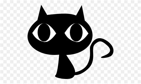 Black Cat Head Photo Clipart - Cat Eyes Clipart - FlyClipart