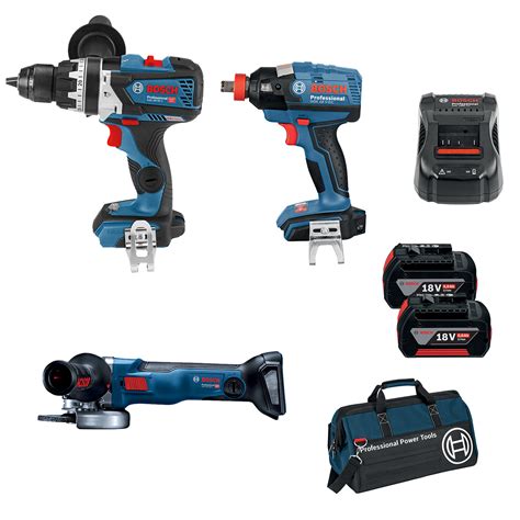 Bosch Professional 18V 3 Piece Cordless Combo Kit | Bunnings Warehouse