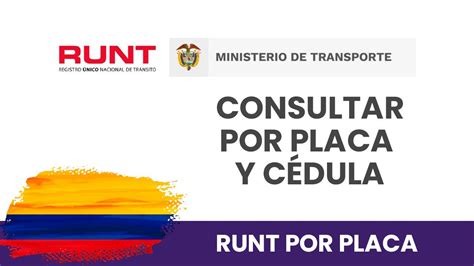 Consulta RUNT por VIN Placa y cédula gratis Tutorial