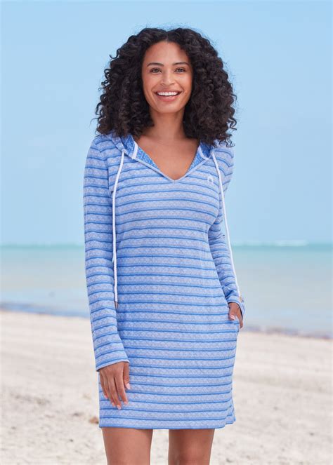 Blue Hoodie Dress Cabana Life