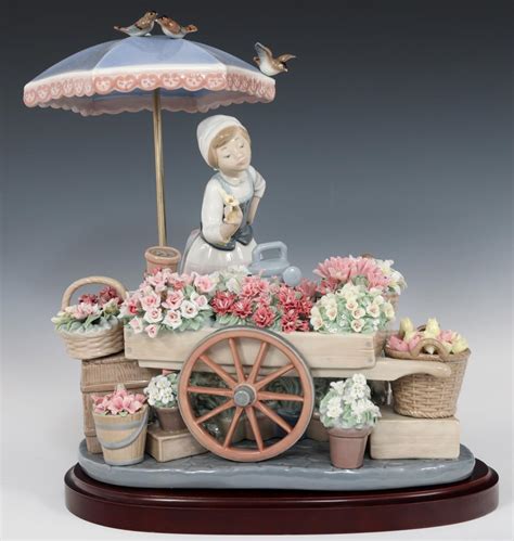 Sold At Auction Lladro Porcelain Flowers Of The Season 1454 Figurine