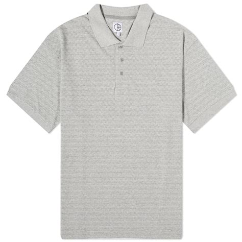 Polar Skate Co Surf Check Polo Grey End Gb