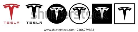 Tesla Car Brand Logo Vector Icon Stock Vector (Royalty Free) 2406279833 ...