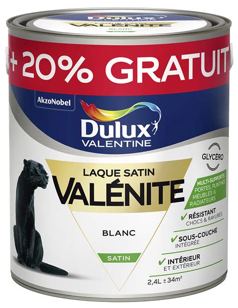 Peinture laque Glycéro Satin Blanc 2L 20 gratuit Bricomarché