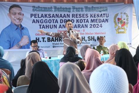 Bahrumsyah Jemput Aspirasi Masyarakat Di Medan Belawan Inspirasinews