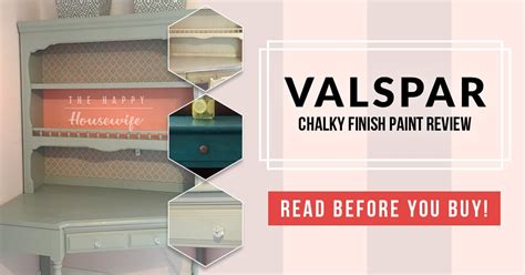 Side Table Makeover with Valspar Chalk Paint - The Happy Housewife ...