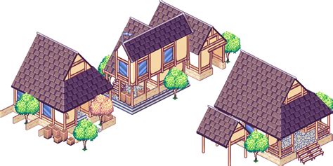 Pixel Art Village Background / Modular pieces give you the freedom to ...