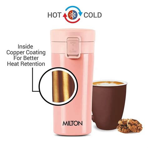 Black Stainless Steel Milton Coffee Mugs Packaging Type Cartoon Box