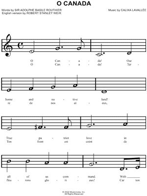 O Canada Guitar Chords