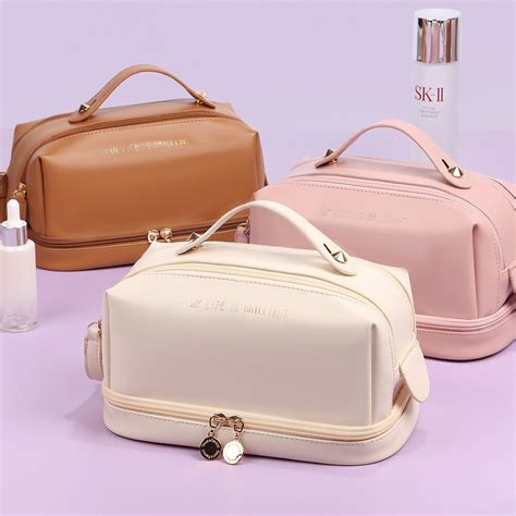 Bolsa de cosméticos para mujer estuche de almacenamiento de maquillaje