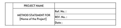 What Is A Method Statement Tips Templates And Examples