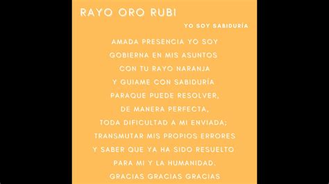 Rayo Oro Rubi Yo Soy Sabidur A Viernes Youtube