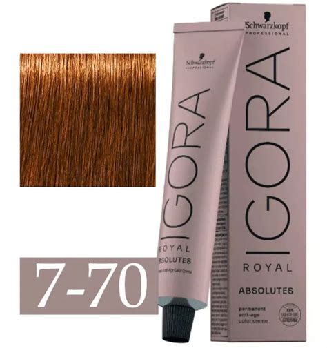 Schwarzkopf, Igora Royal Absolutes, Краска для волос, 7-70 средний ...
