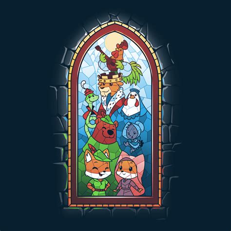 Robin Hood Stained Glass Window Official Disney Tee Teeturtle Fandoms