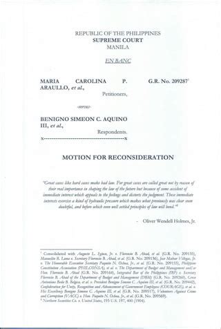 Motion For Reconsideration Pdf