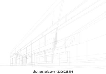 Modern Architecture Sketch Vector Illustration Stock Vector (Royalty Free) 2106225593 | Shutterstock