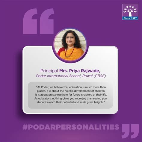 Podar Education Network on LinkedIn: #podarpersonalities # ...