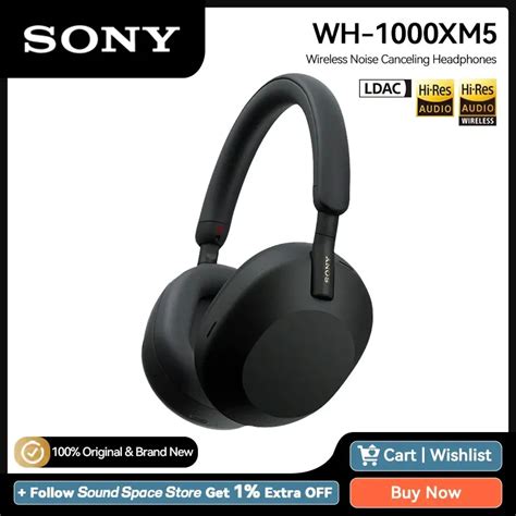 Беспроводные наушники Sony WH 1000XM 5 Sony XM5 с активным ...
