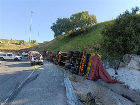 Truck Overturns Leaving One Dead Another Critical On The R59 Redding