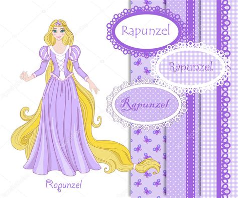 Hermosa Princesa Rapunzel Ilustración De Stock De ©sandylevtov 35579583