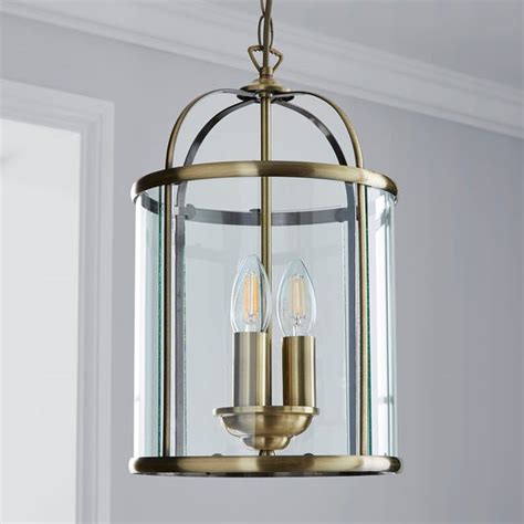 Hurricane 3 Light Pendant Antique Brass Ceiling Fitting | Dunelm