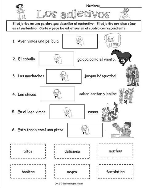 Actividades Para Trabajar Adjetivos Y Sustantivos Vostan