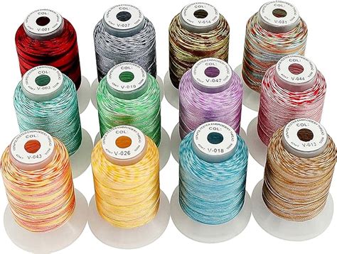 New Brothread Multi Farben Polyester Maschinen Stickgarn M Y