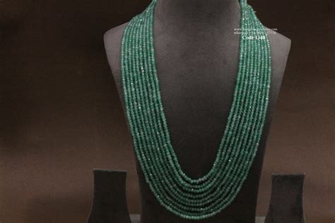 Emerald Beads Mala Moksha Accessories