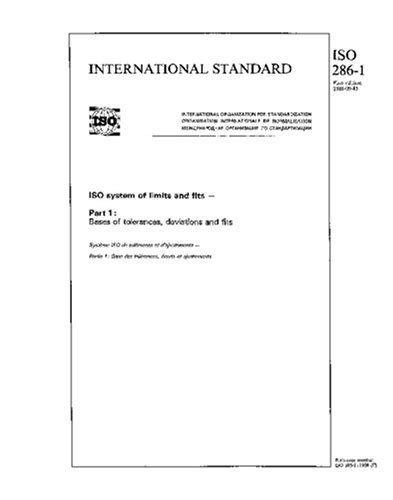 Buy Iso Iso System Of Limits And Fits Part Bases Of