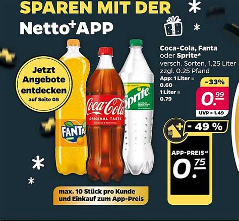 Coca Cola Fanta Oder Sprite Angebot Bei Netto Prospekte De