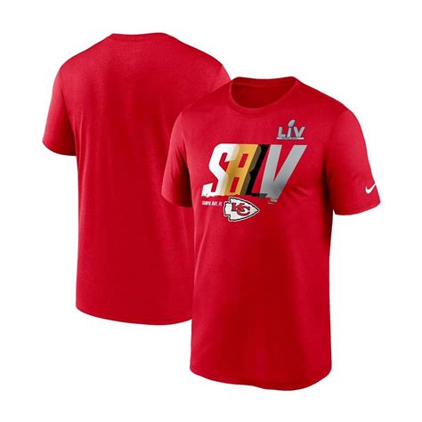 NIKE Men S Red Kansas City Chiefs Super Bowl LV Bound Lockup Logo T