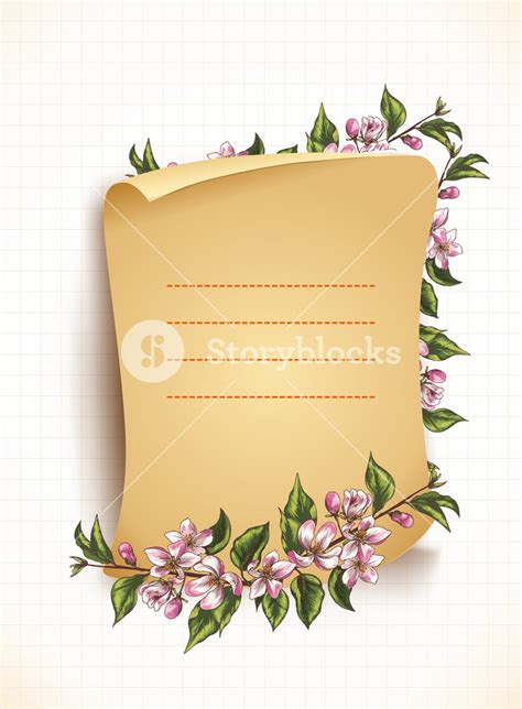 Floral Scroll Vector at Vectorified.com | Collection of Floral Scroll ...