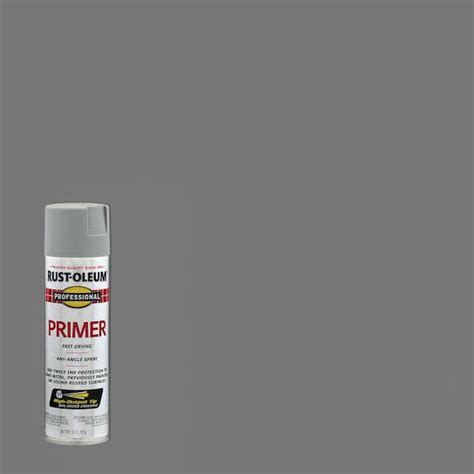 Rust Oleum Professional 15 Oz Flat Gray Primer Spray 6 Pack 7582838 The Home Depot